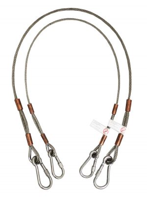 Heavy Duty Wire Lanyard for tethering Sledge Hammers and other hammers to structures.