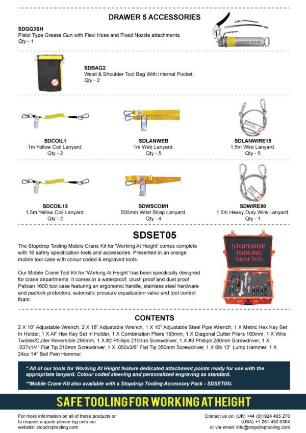 Stopdrop Tooling Static & Mobile Crane Kits for ‘Working At Height ...